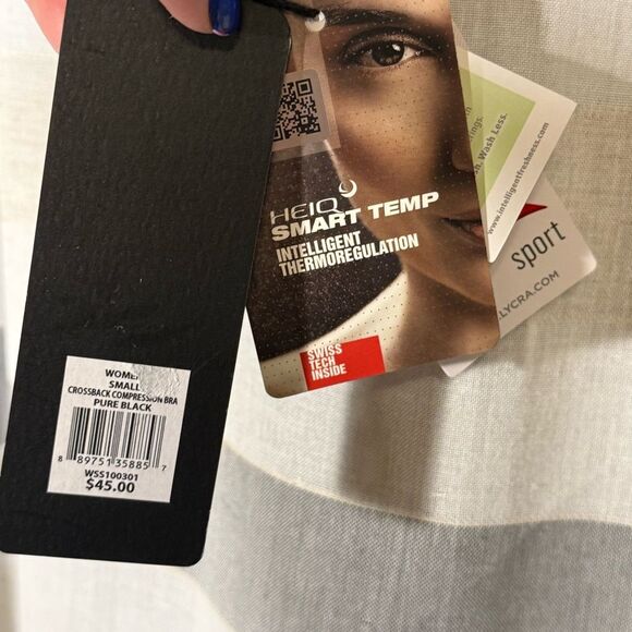 Silvadur second skin Black Sports Bra size small NWT - Picture 6 of 10